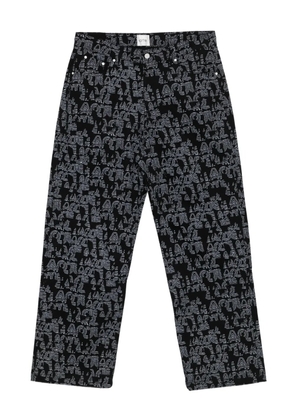 Arte Antwerp logo-print trousers - Black