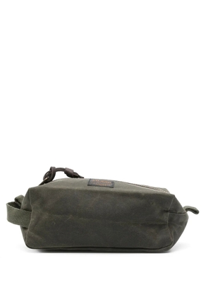 Filson logo-patch wash bag - Green