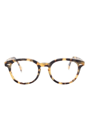 Family Affair tortoiseshell-pattern round-frame glasses - Brown