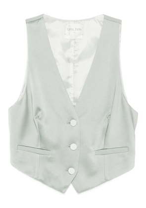 Forte Forte button-fastening pocket waistcoat - Green