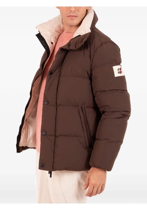AFTER LABEL button-up padded jacket - Brown