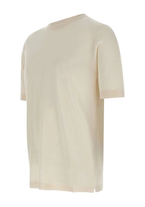 Filippo De Laurentiis ribbed-hem short-sleeve sweater - Neutrals