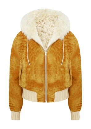 BIGARDINI Danica hooded shearling jacket - Neutrals