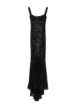 Atu Body Couture sequinned mermaid dress - Black