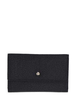 Borbonese textured snap-fastening wallet - Black