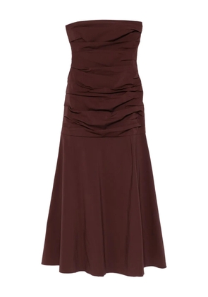 St. Agni strapless maxi dress - Brown