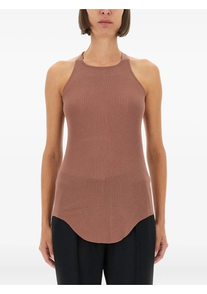 Rick Owens Lilies racerback curved-hem top - Pink
