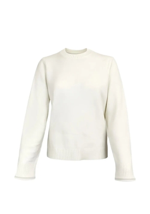 Fabiana Filippi crew-neck wool-silk-cashmere blend sweater - Brown