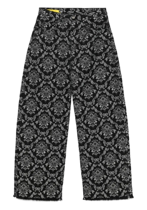Marques'Almeida patterned-jacquard jeans - Black