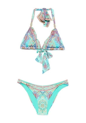 Camilla The Concubines Corridor triangle bikini - Green