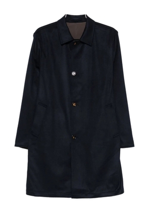 Kired button-fastening wool coat - Black