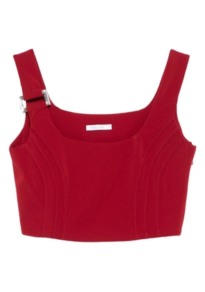 Patrizia Pepe seamed-panel zip-fastening top - Red