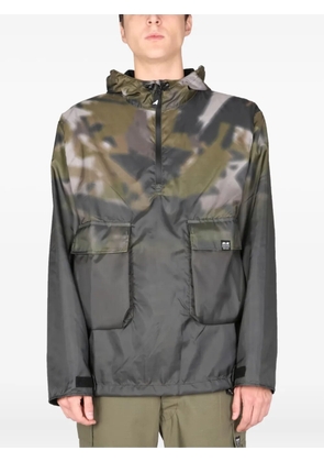 ArkAir camouflage-print half-zip jacket - Brown