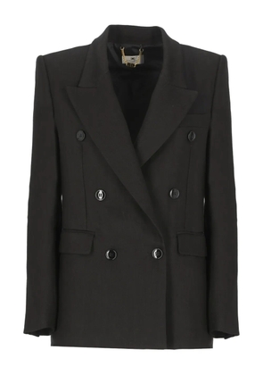 Elisabetta Franchi peak-lapel double-breasted blazer - Black