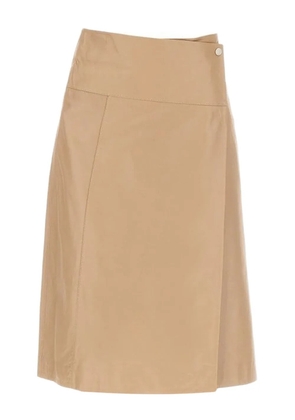 Arma wrap-effect midi skirt - Neutrals