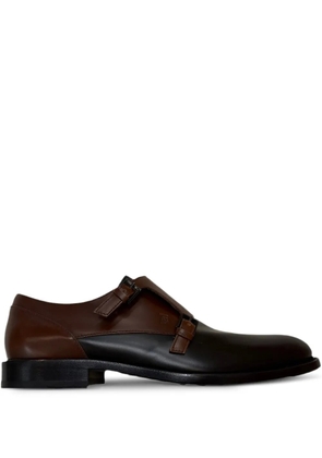 Tod's double-buckle monk shoes - Brown