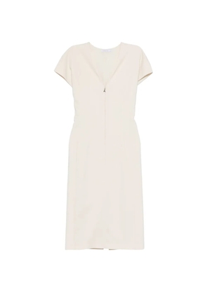 Patrizia Pepe V-neck short-sleeve dress - Neutrals