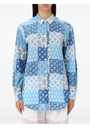MC2 Saint Barth Brigitte patchwork floral shirt - Blue