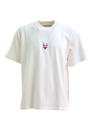 ALBERTO BRESCI embroidered-swimsuit T-shirt - White