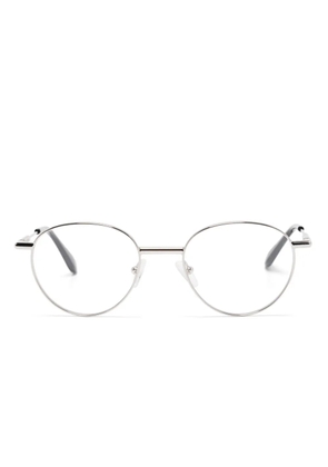 Alexander McQueen Eyewear round-frame glasses - Silver