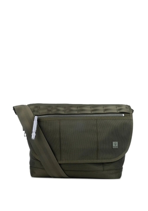 PORTER INTERNATIONAL logo-patch messenger bag - Green