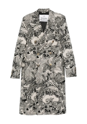 Vivienne Westwood baroque-print coat - Neutrals