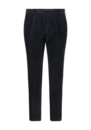 Santaniello pleated corduroy trousers - Grey