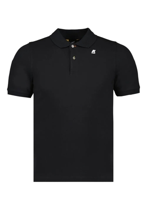 K-Way Vinnie two-button piqué polo shirt - Black
