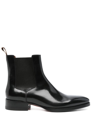 Santoni leather Chelsea boots - Black