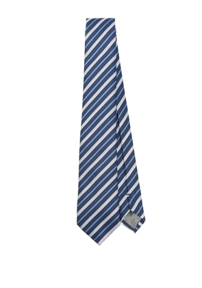 Emporio Armani striped tie - Blue