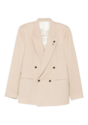Lardini double-breasted jacket - Neutrals