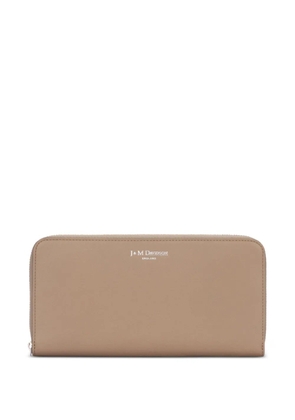 J&M Davidson zip-around leather wallet - Brown