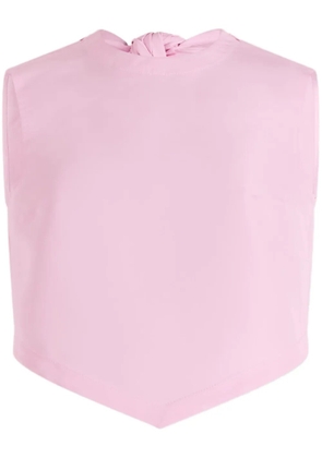 Patou scarf faille top - Pink
