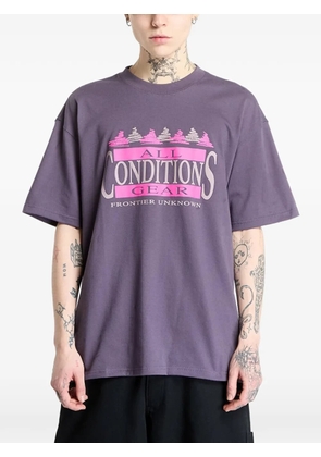 Nike graphic-print crew-neck T-shirt - Purple
