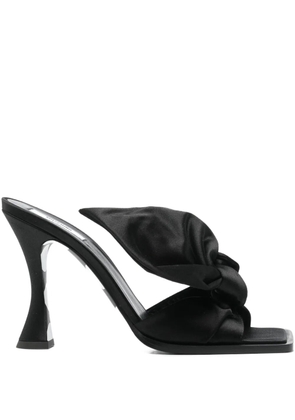 Moschino 110mm satin sandals - Black