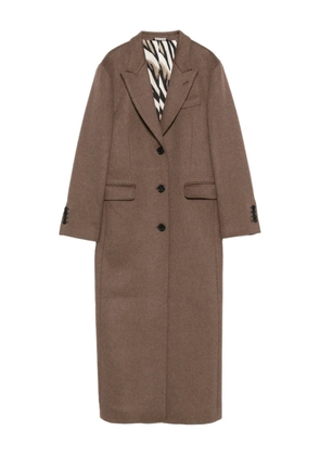 ERALDO single-breasted coat - Brown