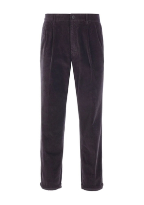 Incotex straight-leg corduroy trousers - Purple