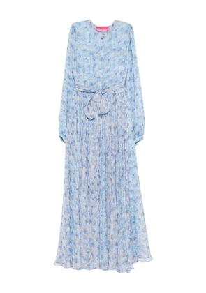 MIAU by Clara Rotescu floral-print belted maxi dress - Blue