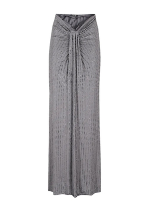 VENUJA crystals-embellished maxi skirt - Grey