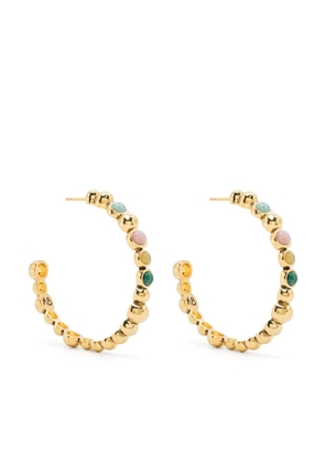 Aurelie Bidermann Honolulu hoop earrings - Gold