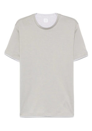 Eleventy double-layered cotton T-shirt - Neutrals