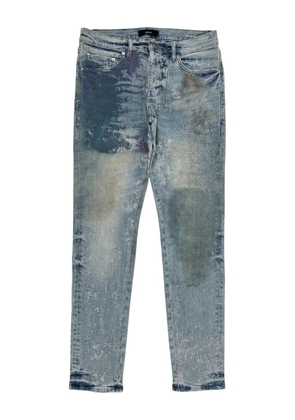 Purple Brand fossil-print jeans - Blue