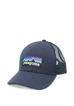 Patagonia logo-patch cotton trucker cap - Blue