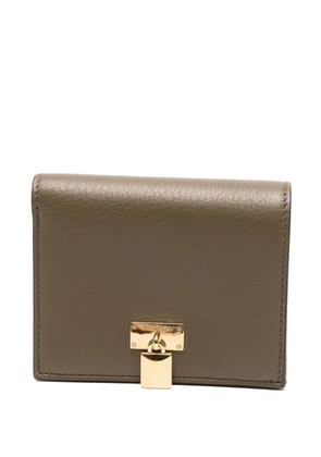 TOM FORD padlock leather wallet - Green