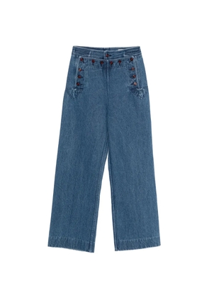 BODE Sailor buttoned jeans - Blue