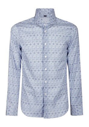 Fedeli floral-print shirt - Blue