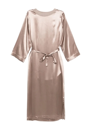 Peserico satin midi dress - Neutrals