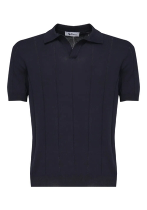 John Galliano short-sleeve knitted T-shirt - Blue