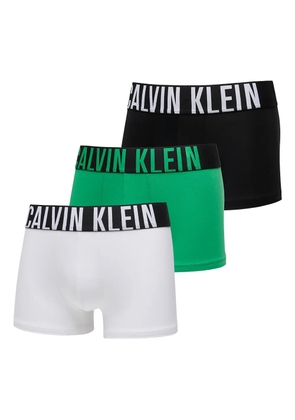 Calvin Klein Intense Power logo-waistband trunks (pack of three) - Black