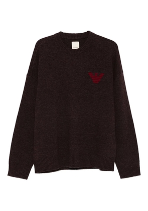 Emporio Armani New York Capsule Collection virgin-wool jumper - Purple